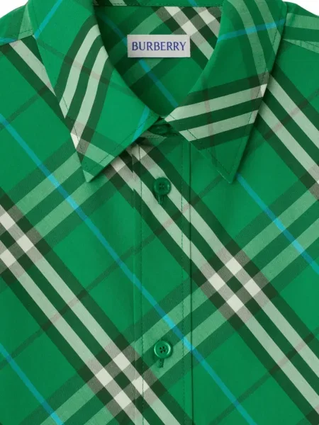 Kockás ing Burberry zöld