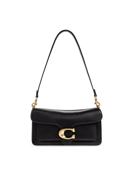 Coach torebka crossbody skórzana Tabby 26 in Soft Grain Leather czarna