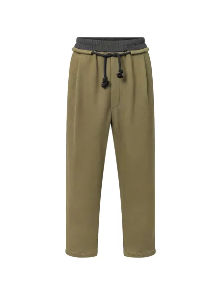 Pantaloni House Of The Very Islands cu cordon verde