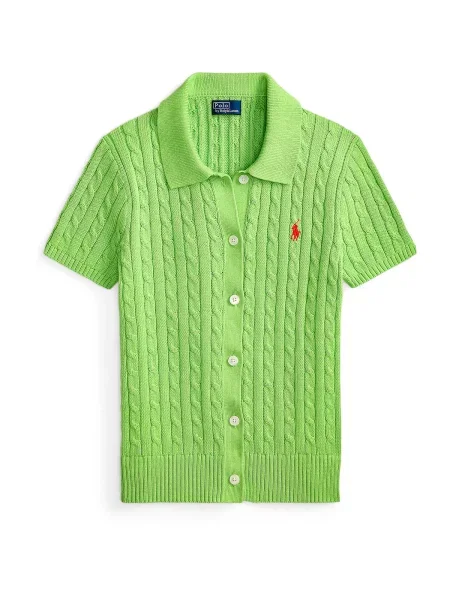 Polo Ralph Lauren Geacă tricotată neon verde