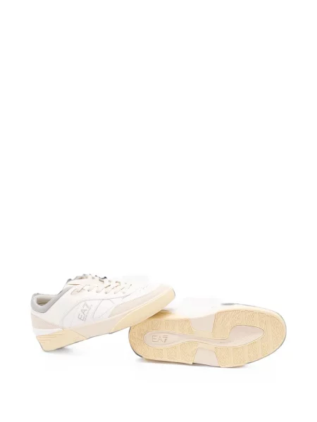 Δερμάτινα sneakers Ea7 Emporio Armani με σχέδιο λευκό