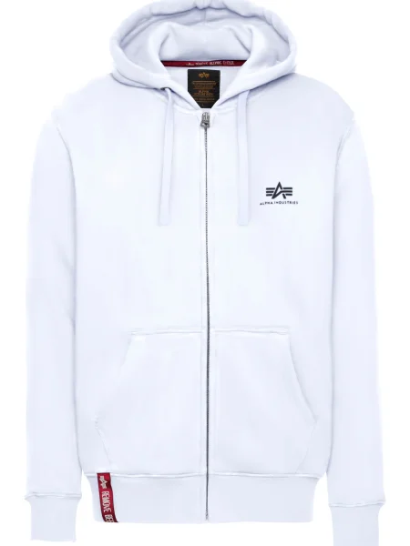 ALPHA INDUSTRIES Hanorac negru alb