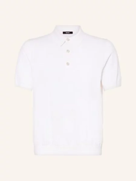 Reiss Úpletová Polokošile Asher bílá