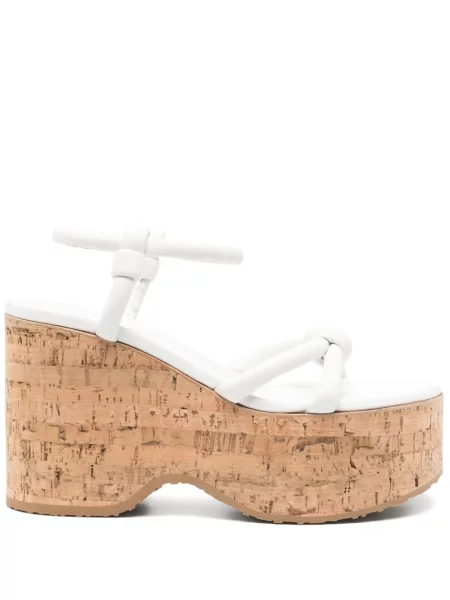 Sandale Gianvito Rossi din piele alb