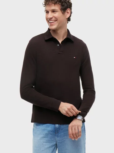 Поло Tommy Hilfiger коричневе