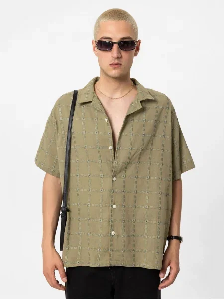 VAMOS CLO Cămașă Persicaria' kaki