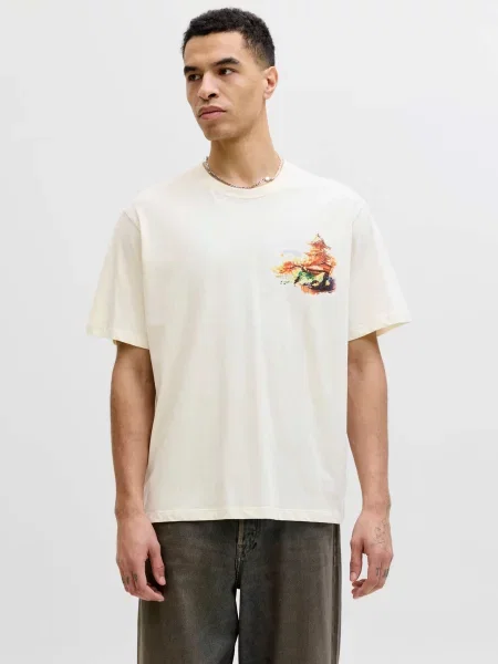 Футболка JACK & JONES молочний