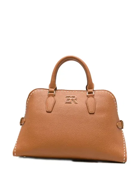 Mała torba Ermanno Firenze skórzana brązowa