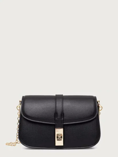 Geantă Tommy Hilfiger Th Heritage Chain Crossover negru