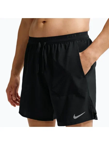 Pantaloni scurți pentru bărbați Nike Stride Dri-Fit Brief-Lined 7" black negru