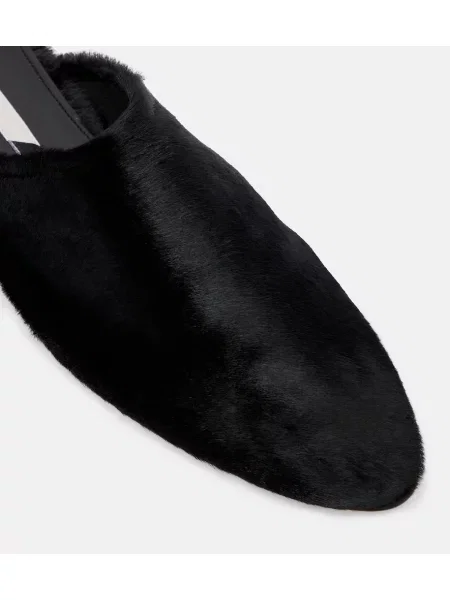 Papuci tip mules Christen negru