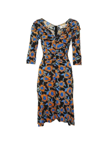 Rochie midi Dvf Diane Von Furstenberg cu imagine negru