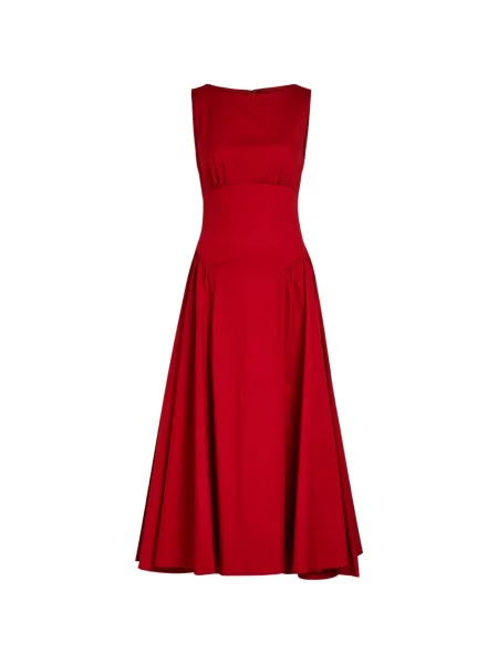 Rochie midi Staud evazată roșu