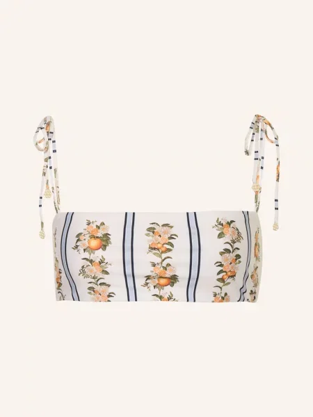Agua By Agua Bendita Bikiny S Bandeau Topem Primavera Valle krémová / černošedá oranžová