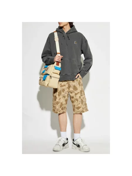 Bluza z kapturem Carhartt Wip z kapturem szara