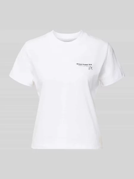 T-shirt z detalem z logo Carhartt Work In Progress biała
