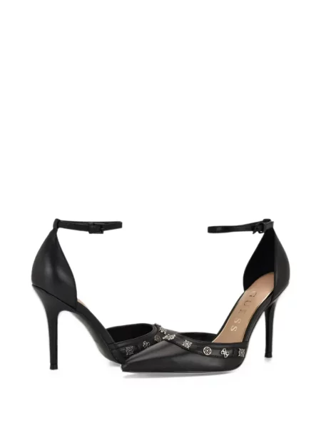 Полуотворени обувки Guess черно