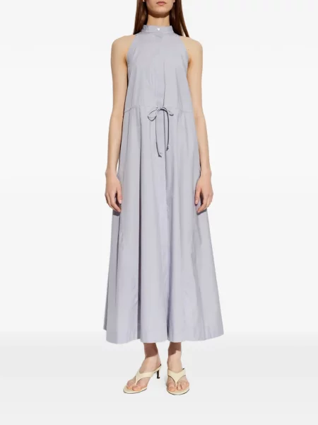 Rochie Emporio Armani cu gât halter cu cordon violet