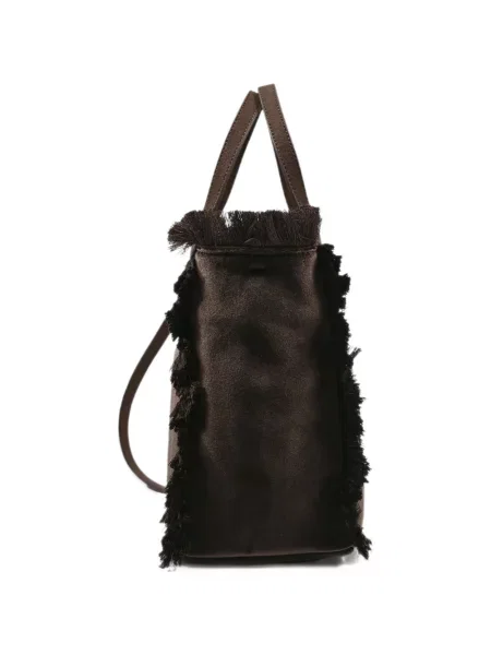 Geantă shopper Mc2 Saint Barth cu broderie maro