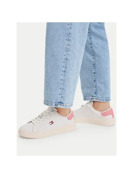 Tenisice Tommy Jeans Tjw Script Cupsole bijela
