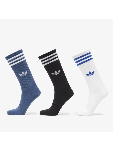 Zoknik adidas 3S High Cr S 3P White/ Navy Marine/ Black S fehér