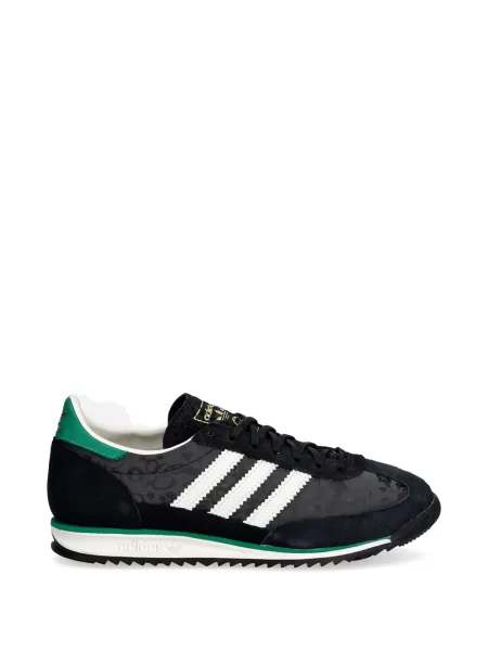 Sneakerși Adidas Gazelle cu dungi cu broderie verde