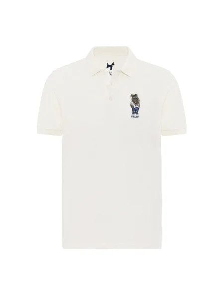 Williot Tričko modrá / tmavě hnědá offwhite šedá