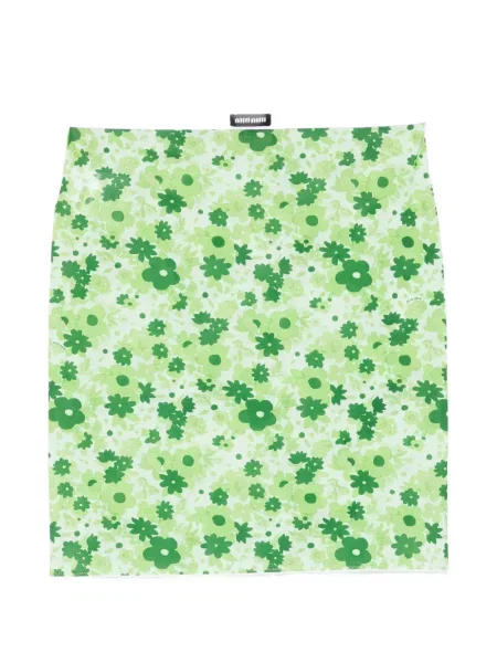 Fustă Miu Miu cu model floral cu imagine verde