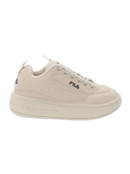 Sneakersy Fila skórzane beżowe