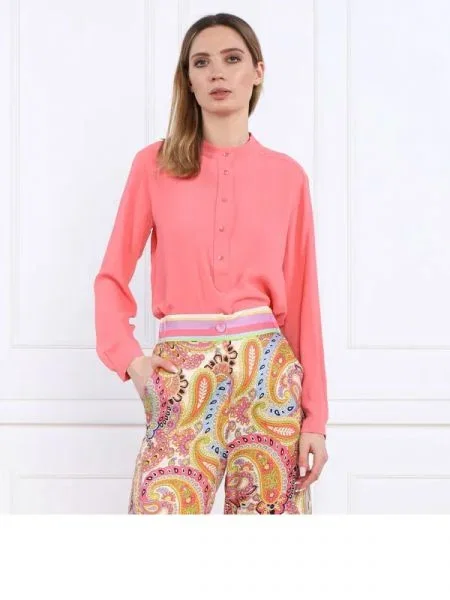 Marella Bluză CALIA cu adaos de mătase roz