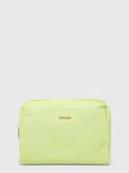 Козметична чанта Guess жълто