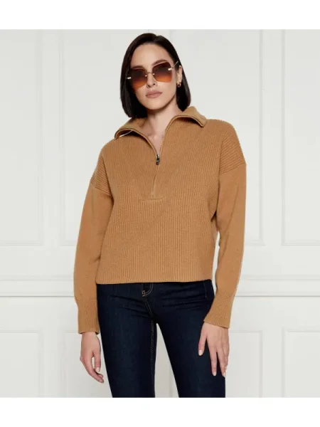 Pinko De lână pulover CAVEAU cu adaos de cașmir maro