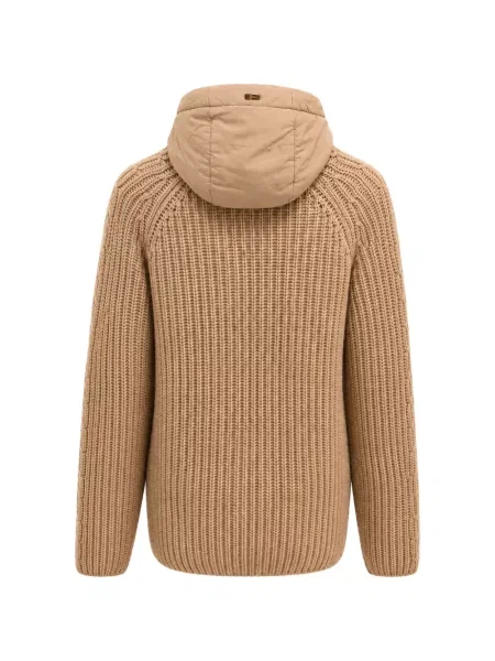 Cardigan Herno tricotate cu glugă
