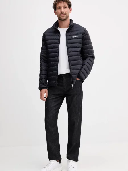 Пухова куртка Armani Exchange перехідна чорний