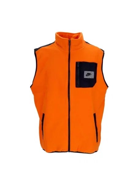 Kamizelka Nike bez rękawów polarowa pomarańczowa