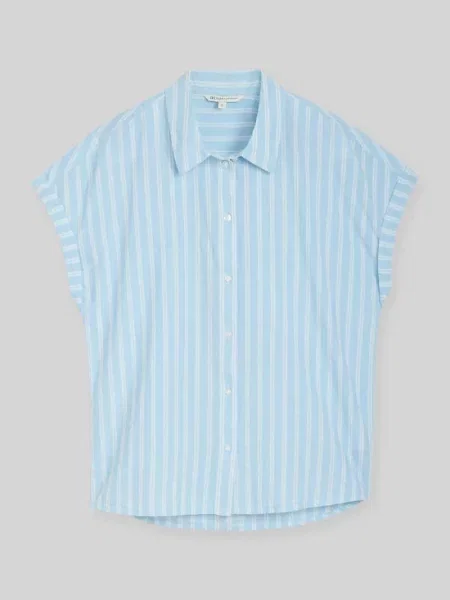 Bluzka o kroju relaxed fit z czystej bawełny Tom Tailor Denim