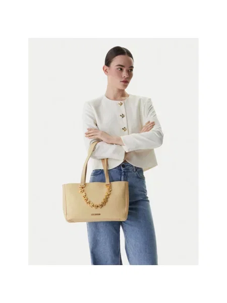 Torebka LOVE MOSCHINO beżowa