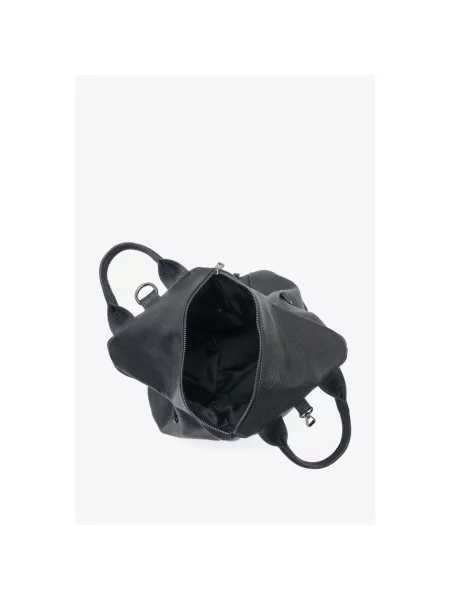 Сумка рюкзак шкіряна Estro чорна