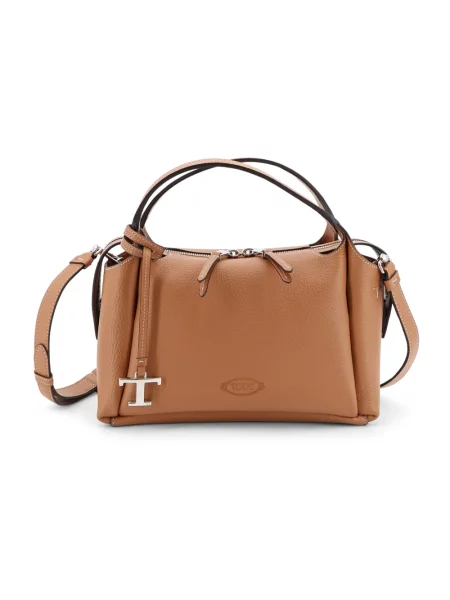 Shopperka Tod's skórzana brązowa
