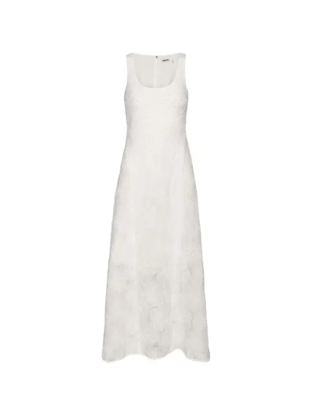 Rochie maxi Rotate Birger Christensen plasă de costum alb