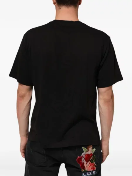Тениска Dolce & Gabbana с принт черно