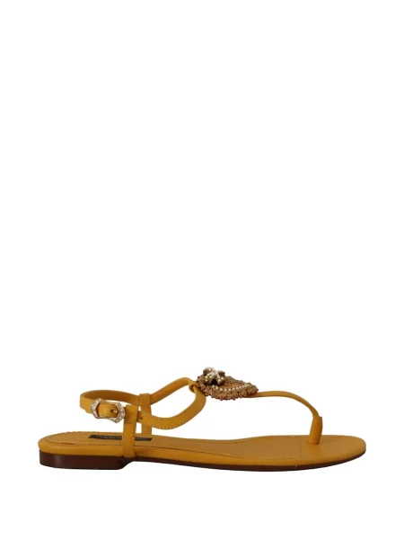 Sandale Dolce & Gabbana din piele galben