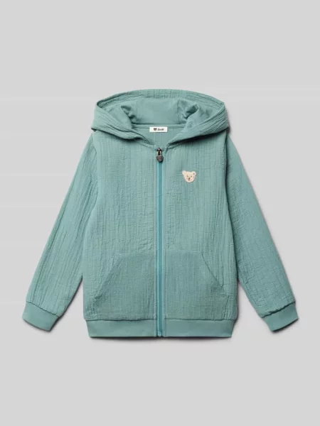 Bluza rozpinana z naszywką z logo Steiff