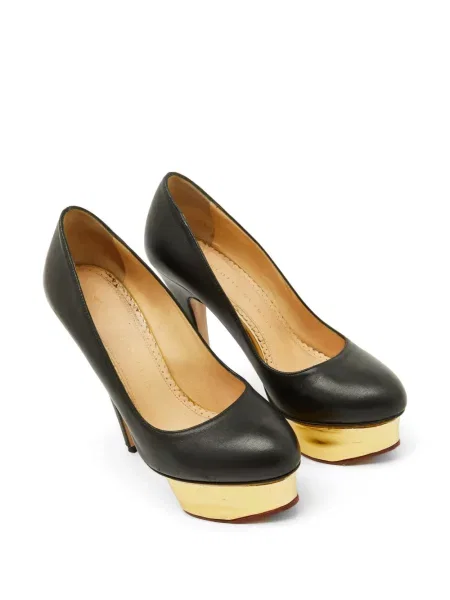 Pantofi cu toc Charlotte Olympia cu platformă negru