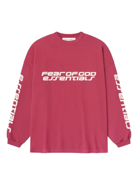 Tricou Fear Of God Essentials lung roșu