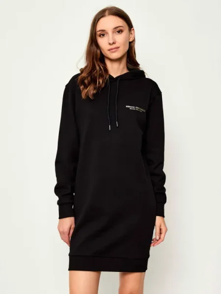 ARMANI EXCHANGE Rochie auriu negru
