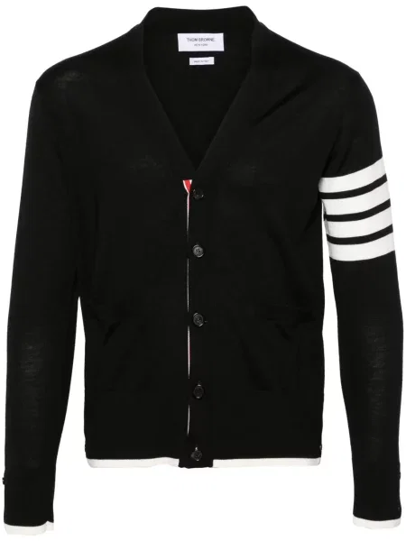 Cardigan Thom Browne de lână negru