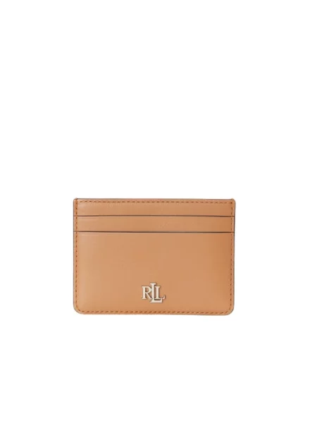 Portfel Ralph Lauren skórzany beżowy