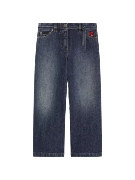Dětské kalhoty Dolce & Gabbana modré