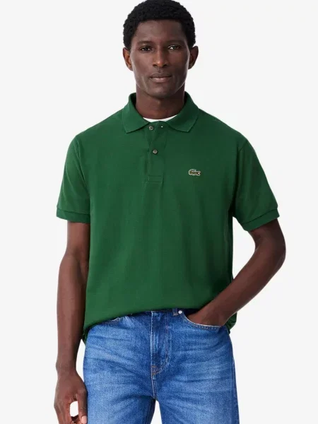 Поло Lacoste зеленое